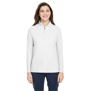 Core365 Ladies' Fusion ChromaSoft™ Pique Quarter-Zip