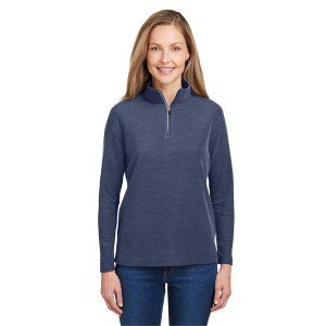 Core365 Ladies' Fusion ChromaSoft™ Pique Quarter-Zip