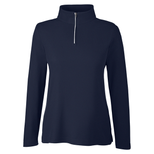 Core365 Ladies' Fusion ChromaSoft™ Pique Quarter-Zip