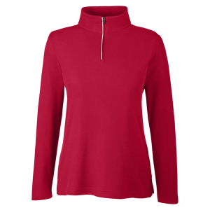 Core365 Ladies' Fusion ChromaSoft™ Pique Quarter-Zip